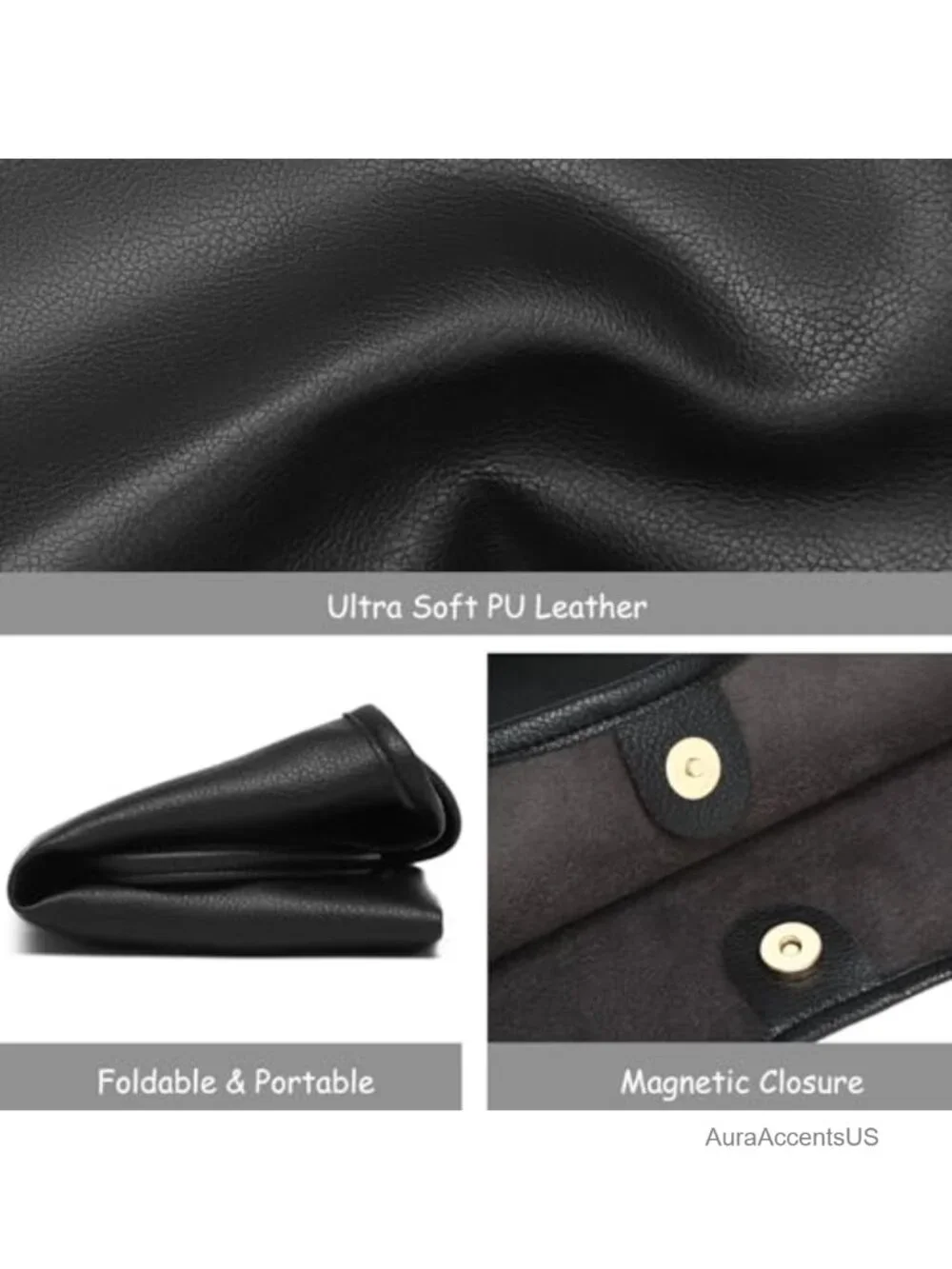 Soft Faux Leather Hobo Bag for Women Slouchy Shoulder Purse with Pouch Large